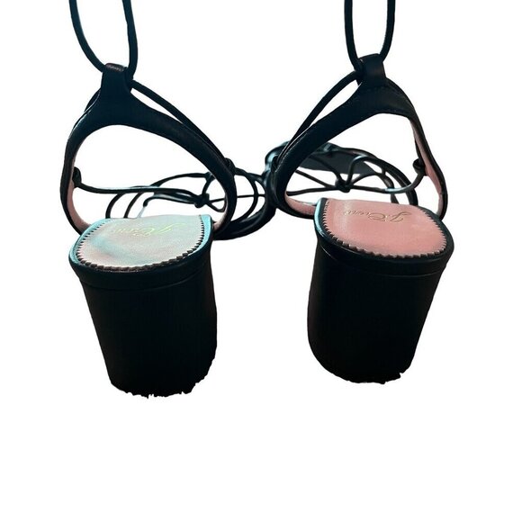 J. Crew Women’s Green Block Heel Sandals Size 6.5 - Picture 4 of 8